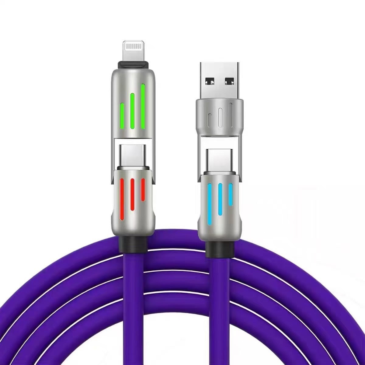 Four In One Light Charging Cable With Indicator Light