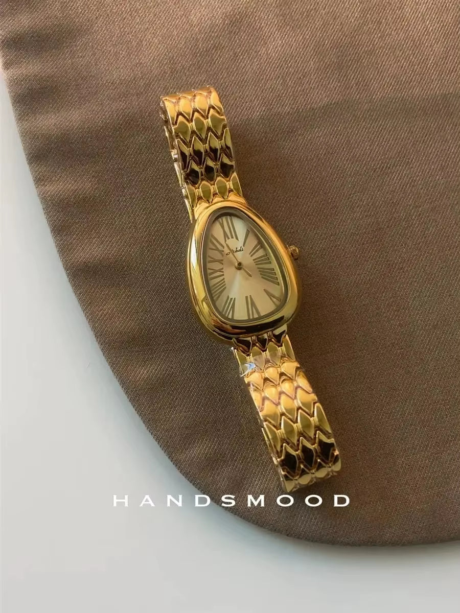 Light Luxury Niche Snake Head Women'S Quartz Watch High-End Temperament Bracelet Women'S Watch Snake Chain Women'S Watch Gift