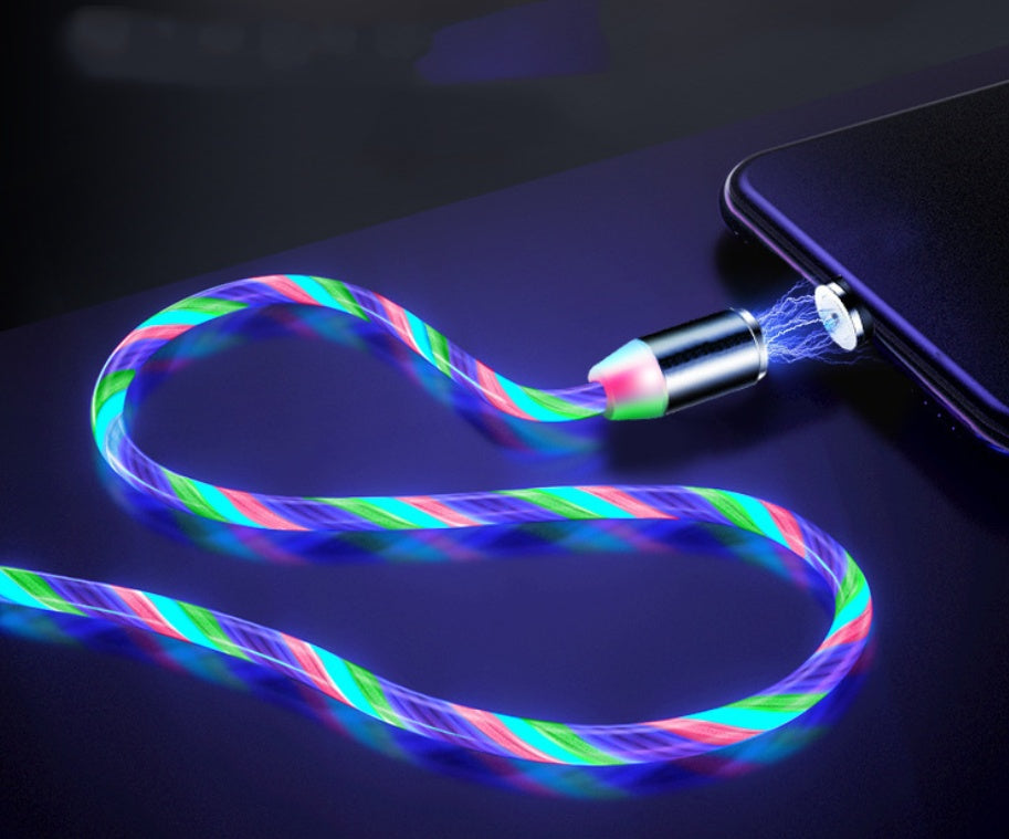 Magnetic Streamer Data Cable For Iphone Android Type C