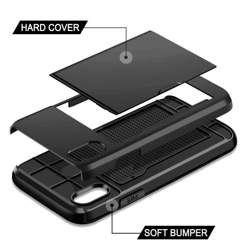 Dual Layer Defender Card Case For Mobile Phone Protection