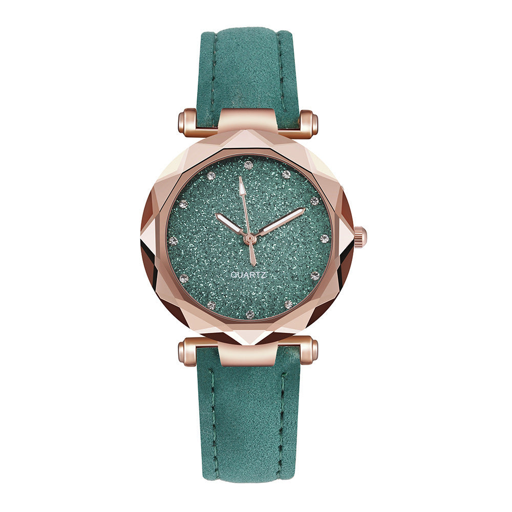 Starry Watch Slim 8mm Case For Women Colorful Dial Everyday