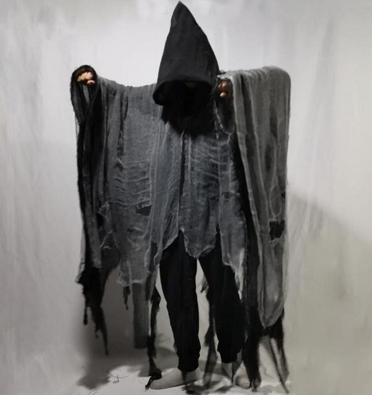 Halloween Zombie Skull Cloak Costume Scary Cosplay Props Party Clothing