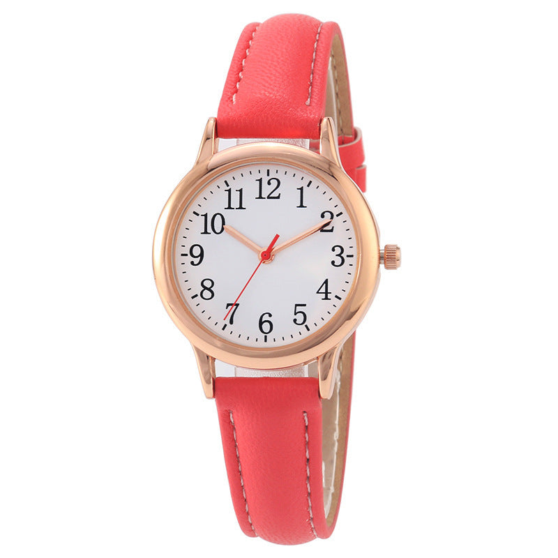 Women's waterproof belt quartz watch