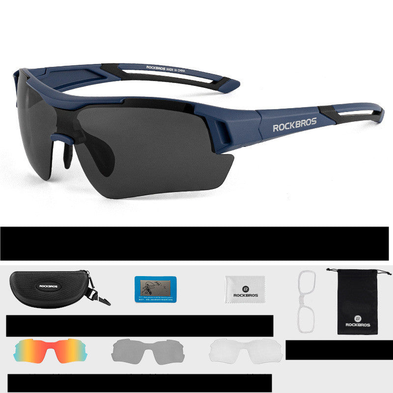 Photochromic Polarized Cycling Glasses Men Outdoor Running Sports UV400