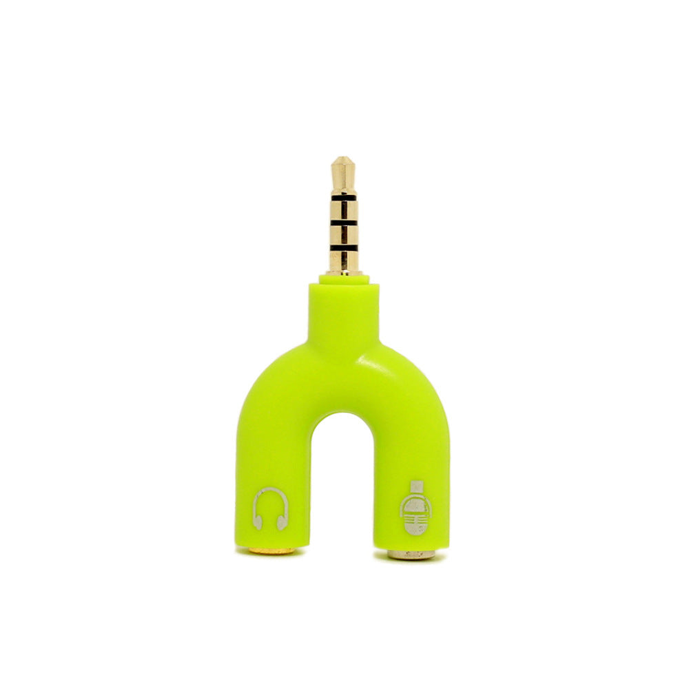 Color 3.5mm Earphone Splitter Adapter for Mobile Phones