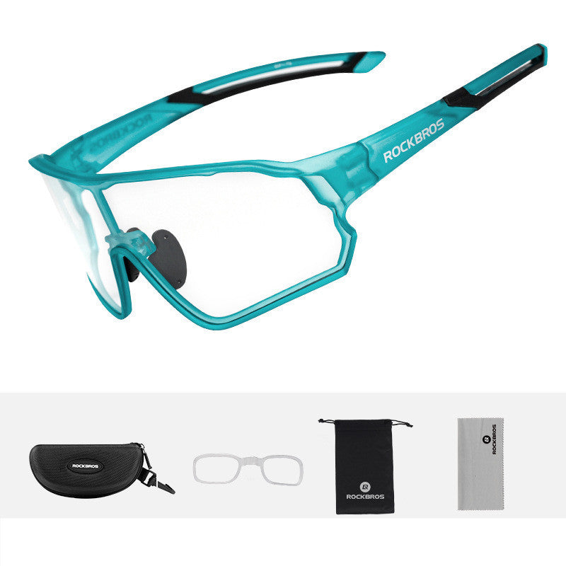Photochromic Polarized Cycling Glasses Men Outdoor Running Sports UV400