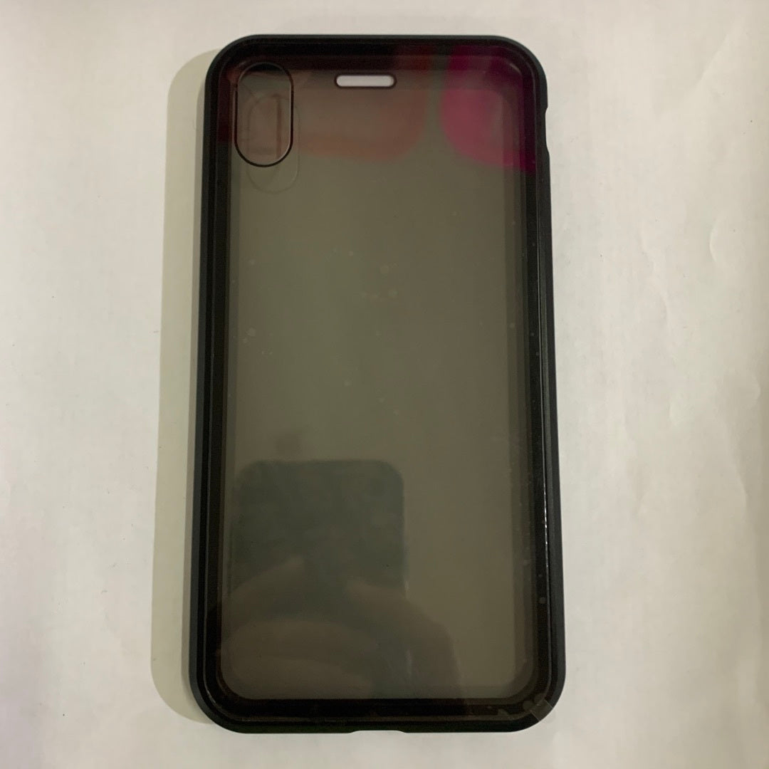 Slim Anti Peep Magnetic Privacy Glass Phone Case For iPhone