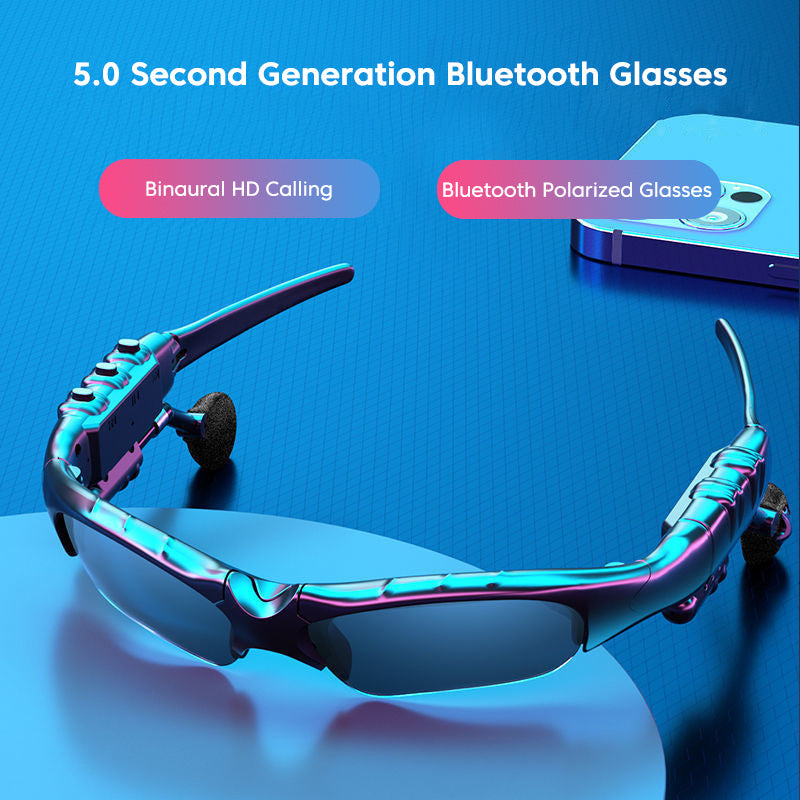 Polarized Bluetooth Sunglasses Men Outdoor Driving Sports UV400 Wireless Headset