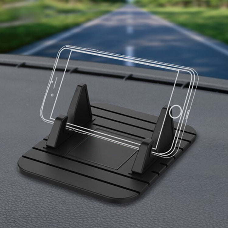 Silicone Car Phone Holder Flat Lazy Mini Car Mount