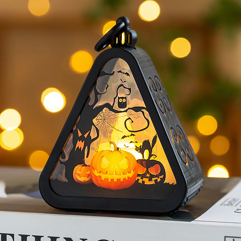 Portable Halloween Pumpkin Lamp Spooky Party Decoration Props for Home
