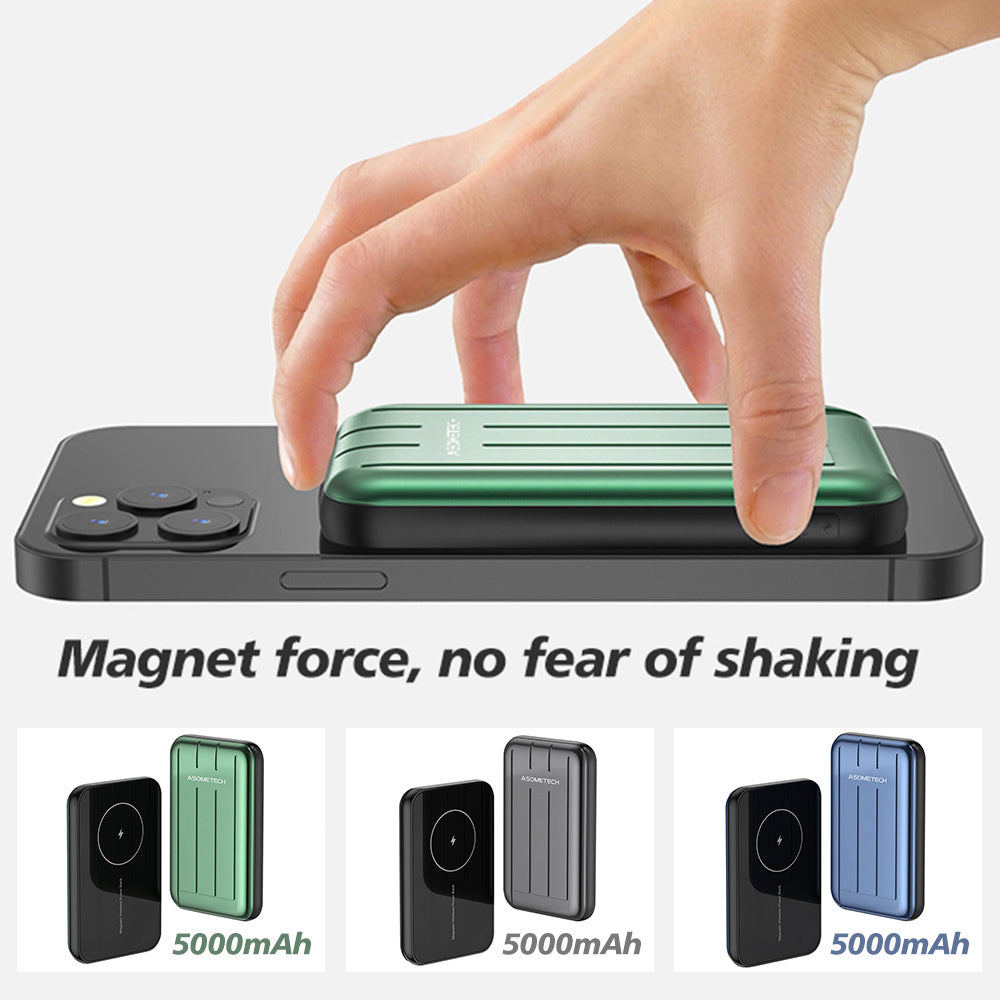 Wireless Magnetic Charger Power Bank 5000mAh Fast Charge