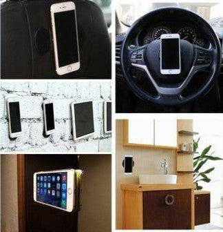 Nano Black Gel Pads Wall Mounts No Traces For Phone Holder