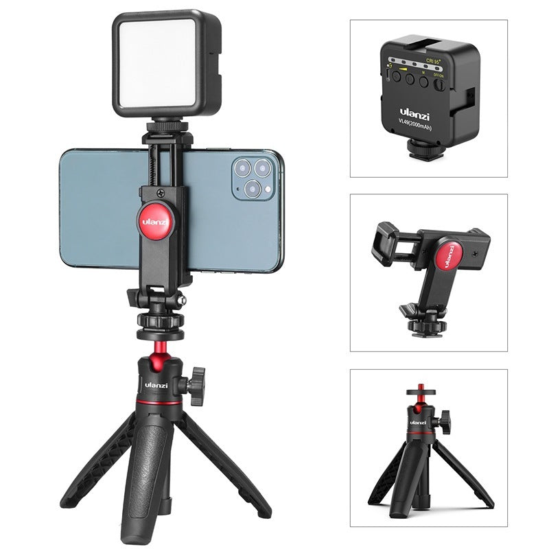 Vlog Bracket Set Combo 8 Selfie Stick Fill Light Phone Stand