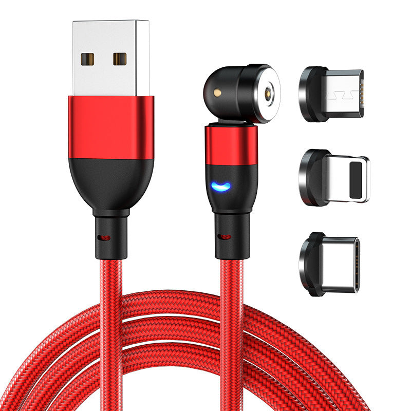 Three In One Magnetic Charging Cable 540 Degree Bent 1m