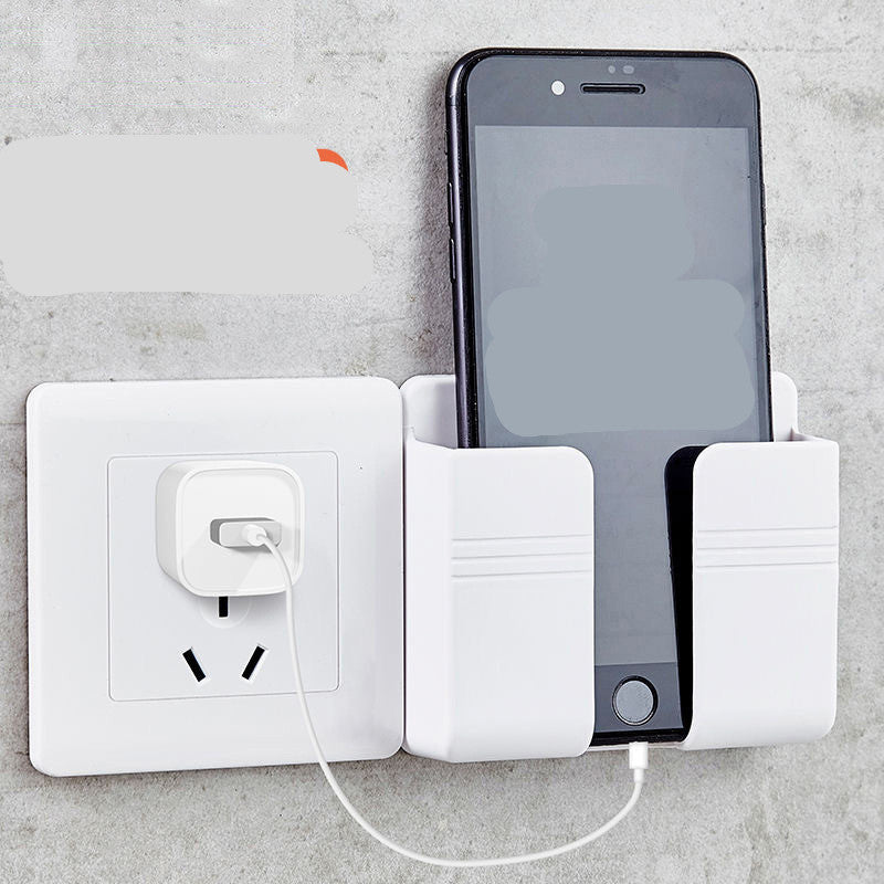 Punch Free Sticky Mobile Phone Charging Storage Box