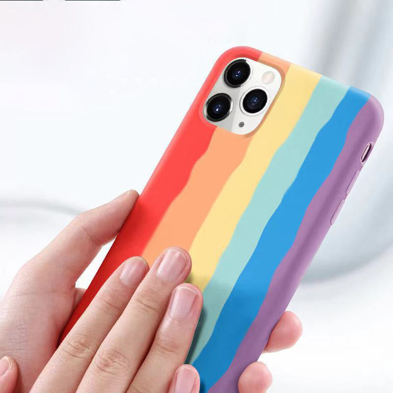 Apple Iphone 11 Rainbow Liquid Shell Case TPU Back Cover