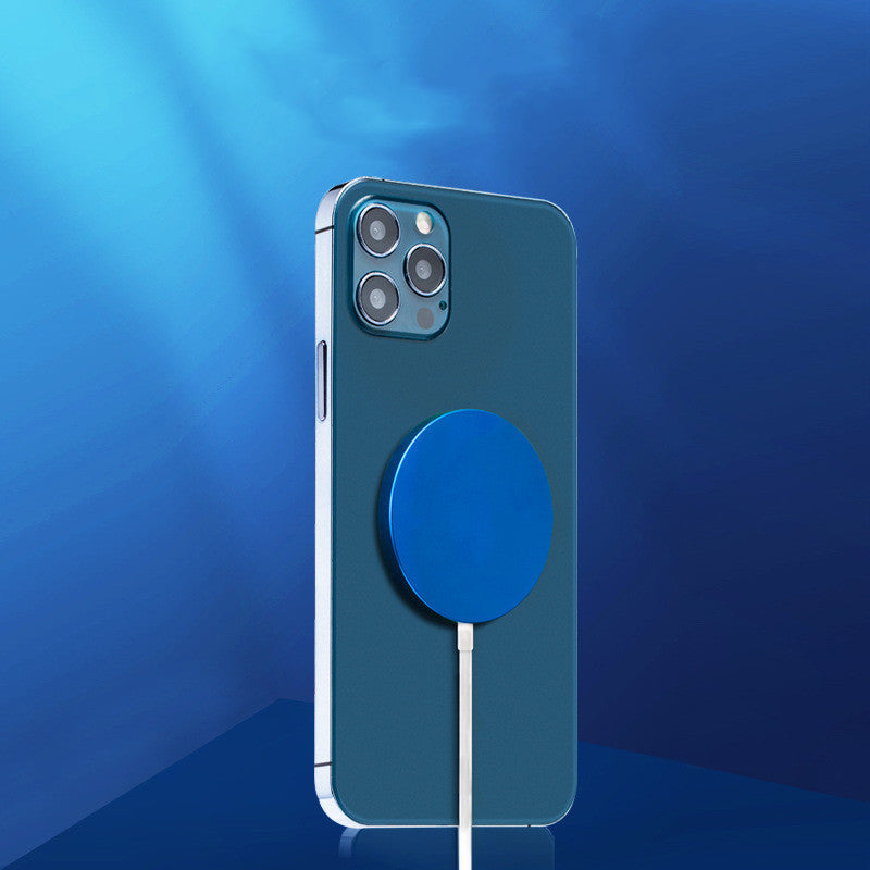 MagSafe Magnetic Wireless Charger for iPhone USB Silver