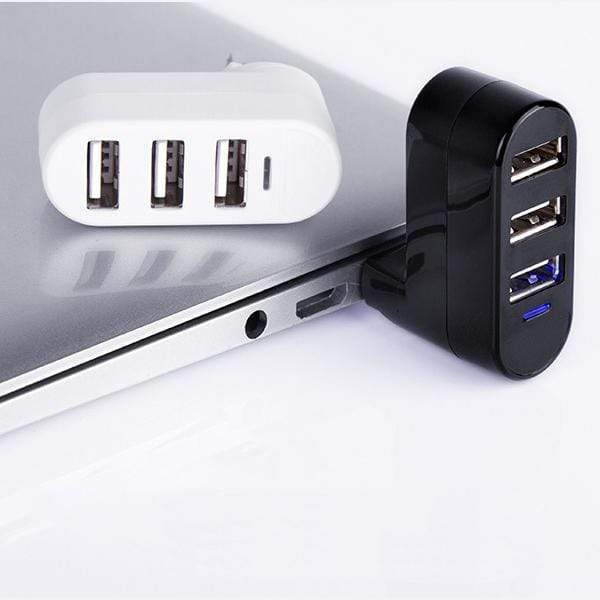 USB Hub Splitter Multi Interface 2.0 High Speed Black