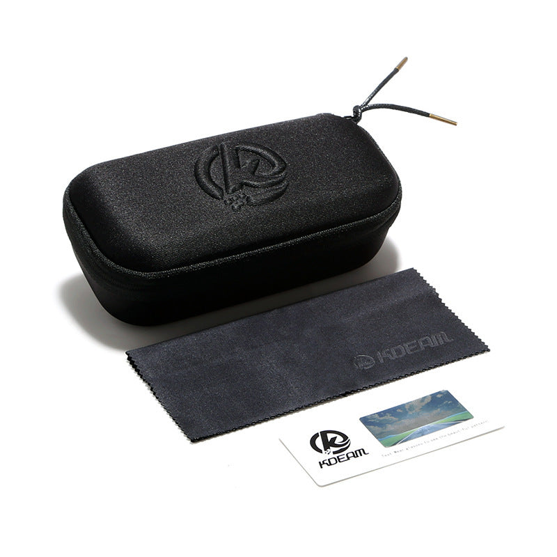 Square Polarized Sunglasses Men Outdoor Photochromic Color Changing UV400 Shades