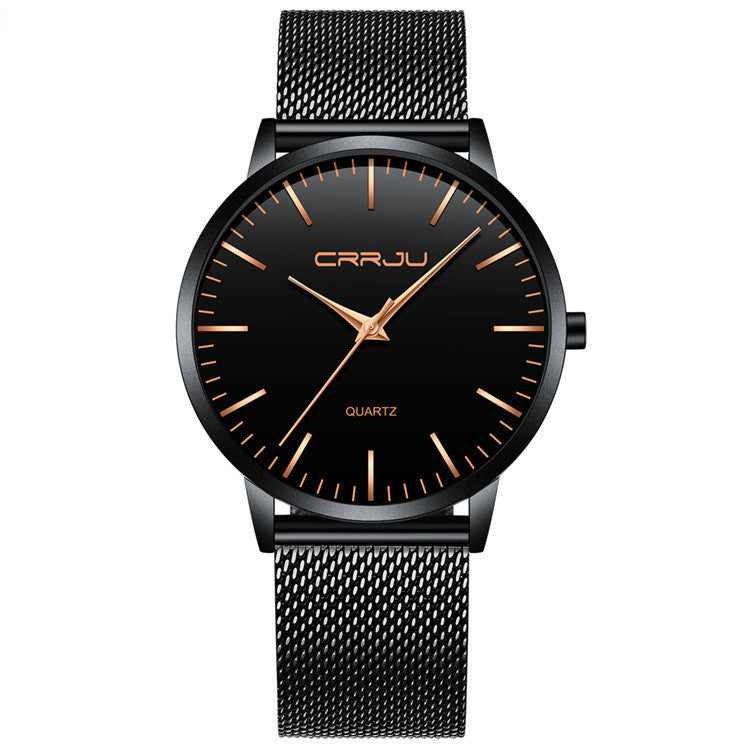 Casual Quartz Watches For Men And Women Mesh Band 30M