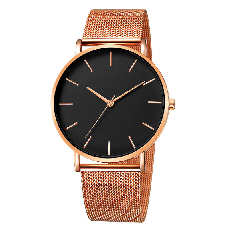 Simple Ladies Quartz Watch Stainless Steel Strap 20mm