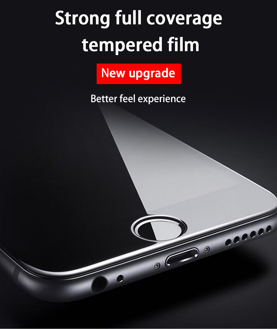 Anti Blue Light Tempered Glass Full Screen Protector Film for iPhone 6–X Series