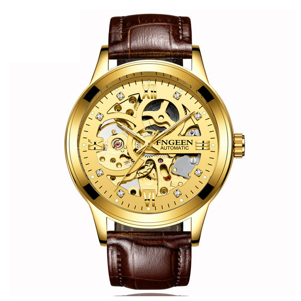 Men's Luxury Mechanical Automatic Luminous Waterproof Steel Watch