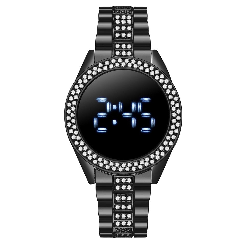 New Style Diamond Encrusted Ladies Electronic Watch