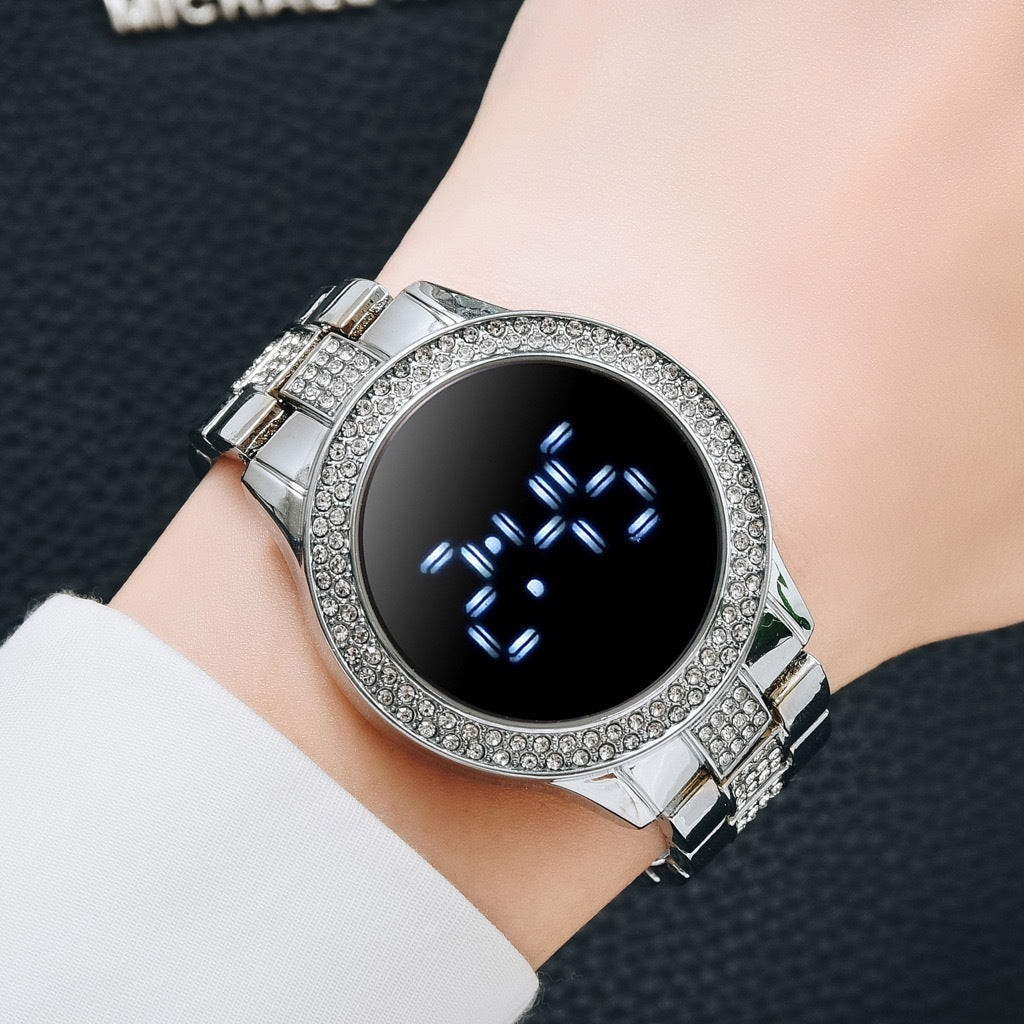New Style Diamond Encrusted Ladies Electronic Watch