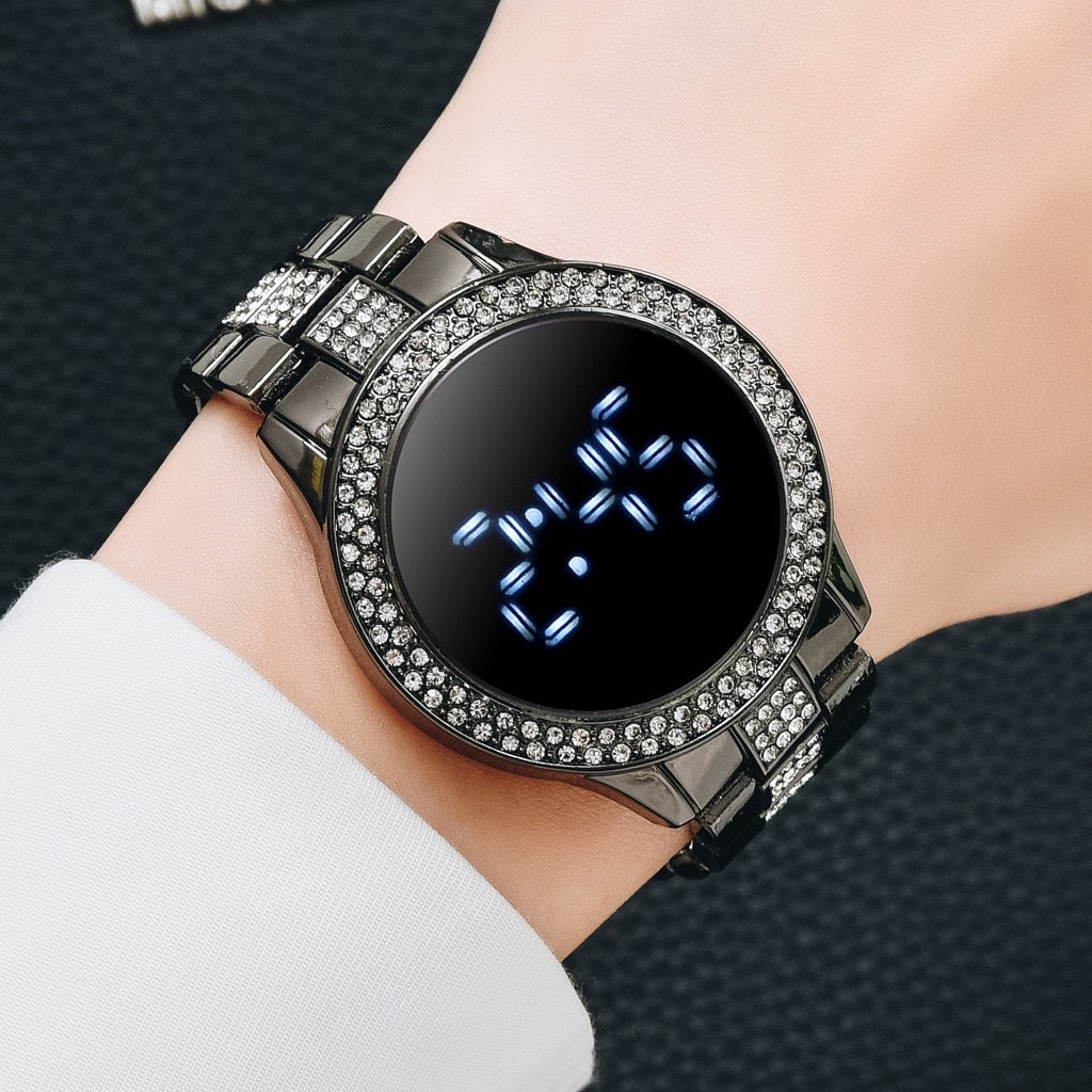 New Style Diamond Encrusted Ladies Electronic Watch