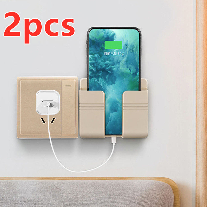 Punch Free Sticky Mobile Phone Charging Storage Box