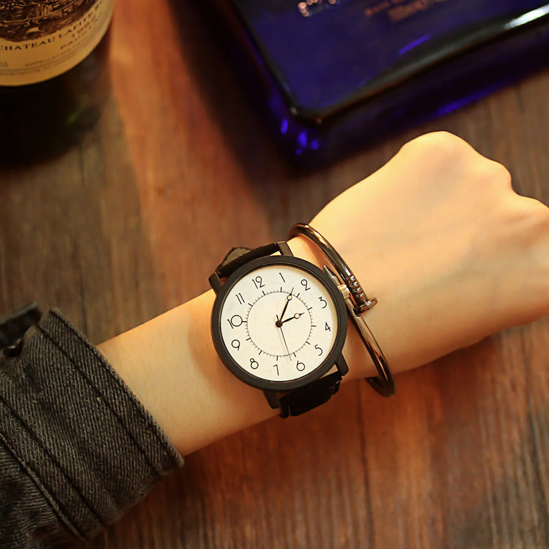 Couple Quartz Watches For Him And Her Wood Or Rubik Cube