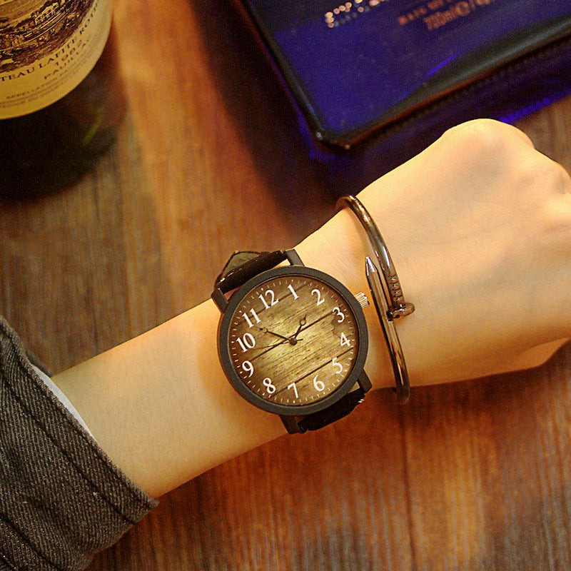 Couple Quartz Watches For Him And Her Wood Or Rubik Cube