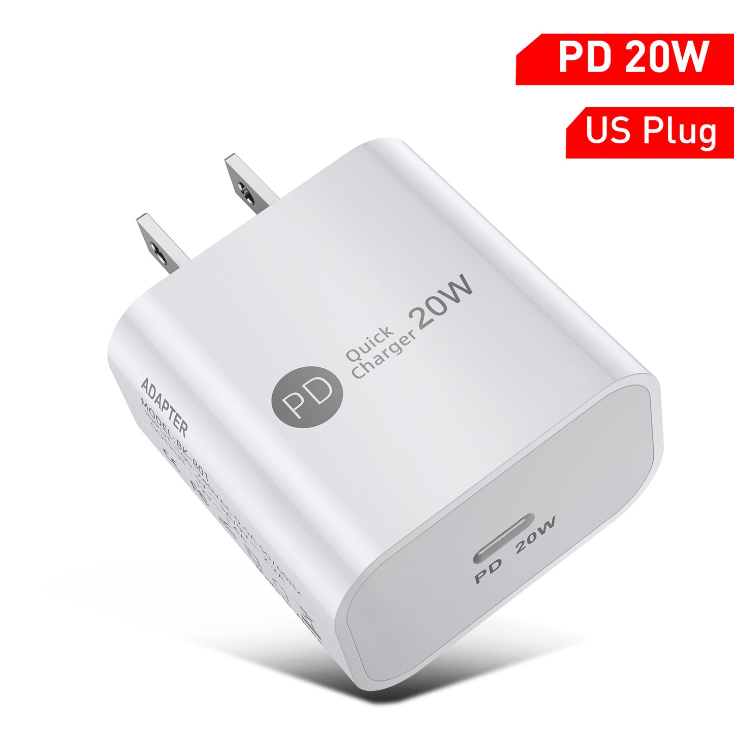 PD20W USB C Fast Charger 9V 2.2A Charging Head Compact