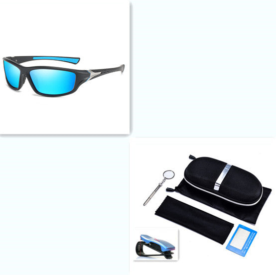 Polarized Sports Sunglasses Men Outdoor Fishing Cycling UV400 Anti-Glare