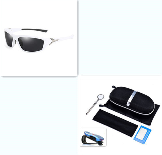 Polarized Sports Sunglasses Men Outdoor Fishing Cycling UV400 Anti-Glare