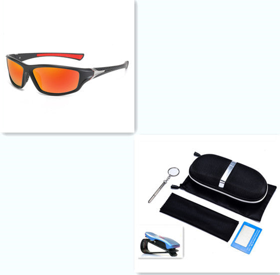 Polarized Sports Sunglasses Men Outdoor Fishing Cycling UV400 Anti-Glare