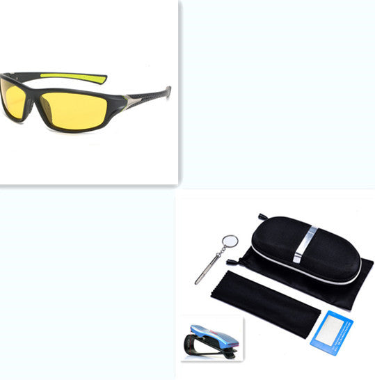 Polarized Sports Sunglasses Men Outdoor Fishing Cycling UV400 Anti-Glare