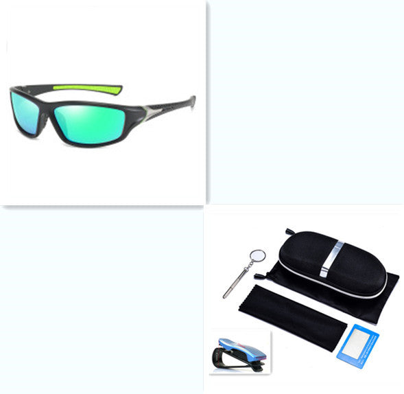 Polarized Sports Sunglasses Men Outdoor Fishing Cycling UV400 Anti-Glare