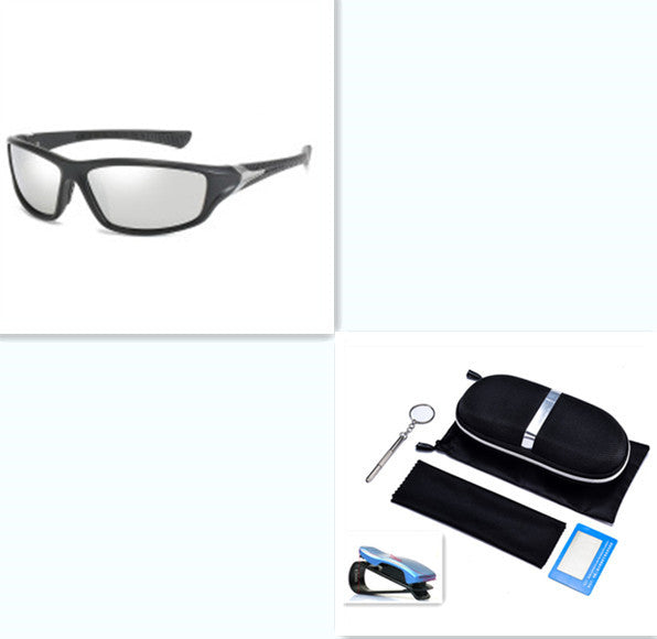 Polarized Sports Sunglasses Men Outdoor Fishing Cycling UV400 Anti-Glare