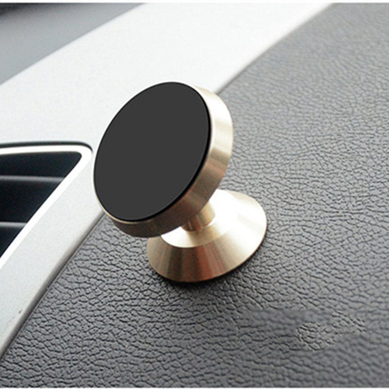 Simple Metal Magnetic Car Phone Holder Gold Silver Black
