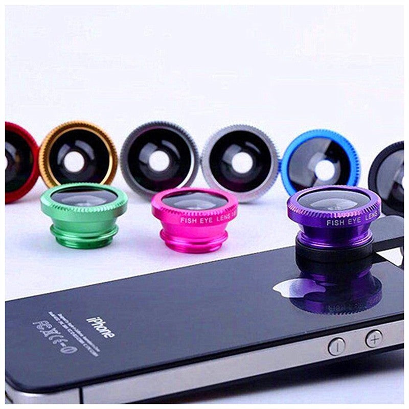 3 In 1 180 Degree Fisheye Lens Kit For Mobile Photography