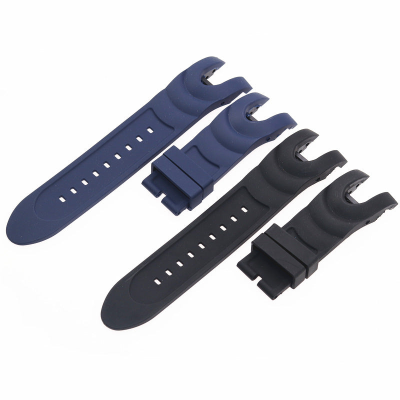 Fork Soft Silicone Inverter Watch Band Blue Black Edition