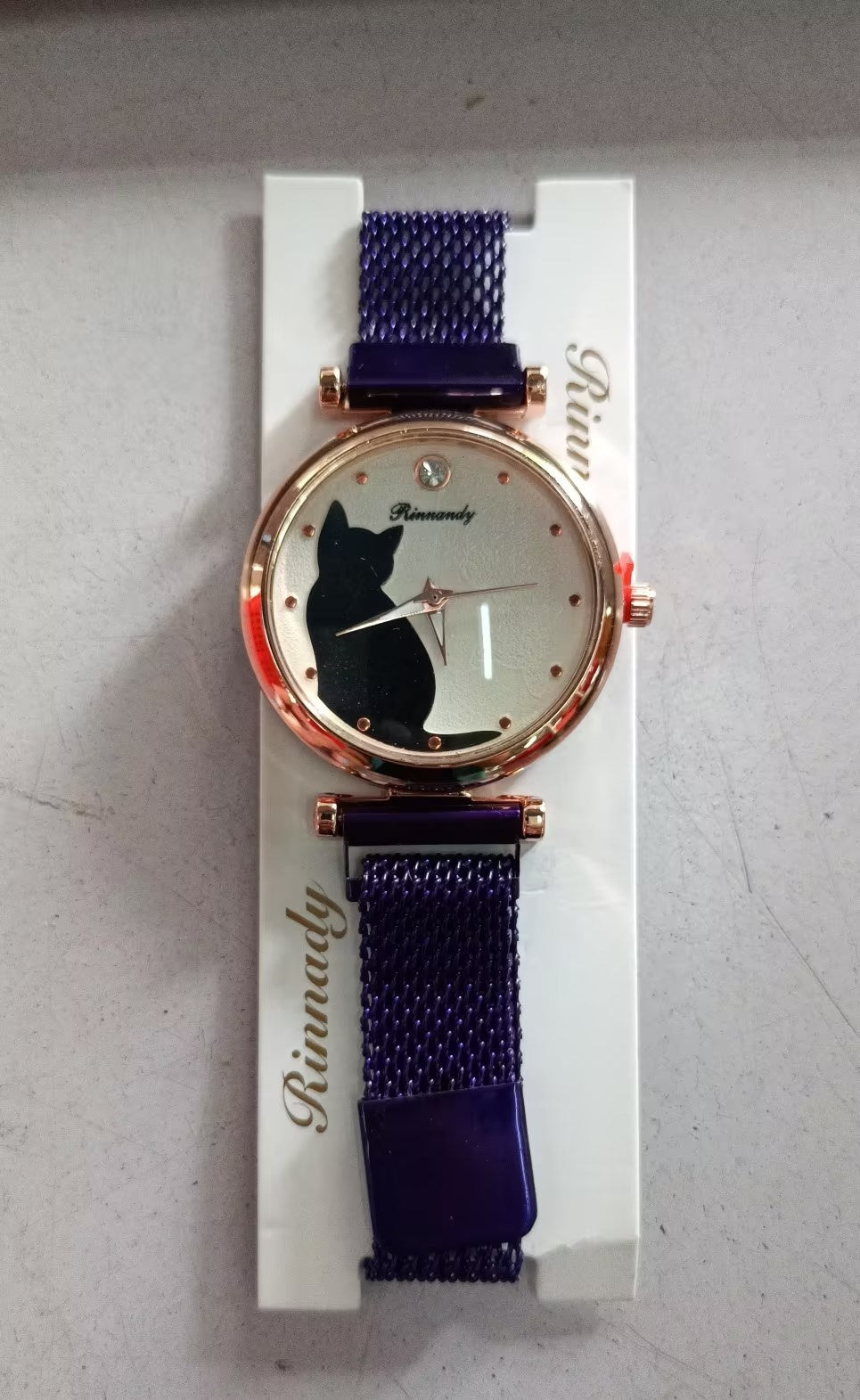 Women's Cat Watch Bracelet Set Fashion Quartz Timepiece