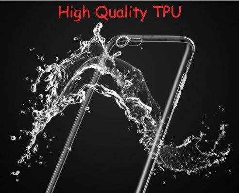 Fine Hole Transparent TPU Back Cover Case For iPhone