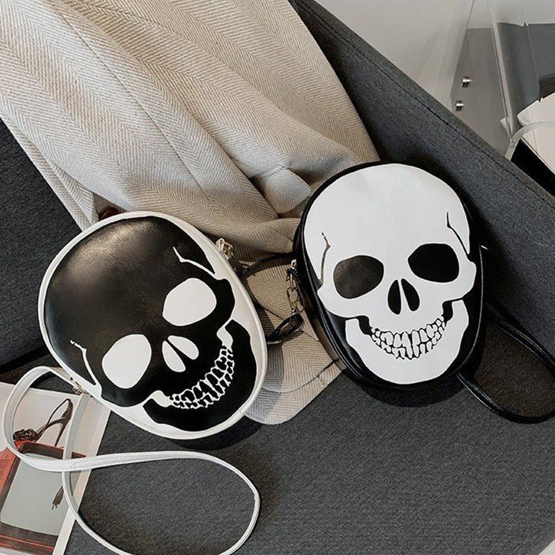 Spooky Skull Shoulder Bag Halloween Crossbody Waterproof Purse Keeps Essentials Safe