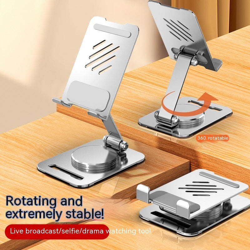 360 Degrees Rotate Metal Desk Stand for Phone and Tablet