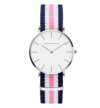 36mm Ladies Simple Waterproof Watch Korean White Belt