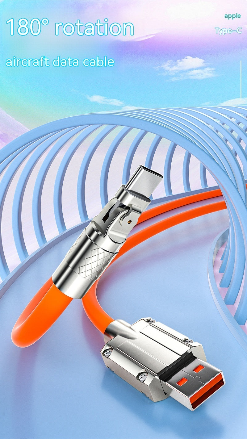 Mobile Game Rotating Elbow USB Cable Super Fast Charging