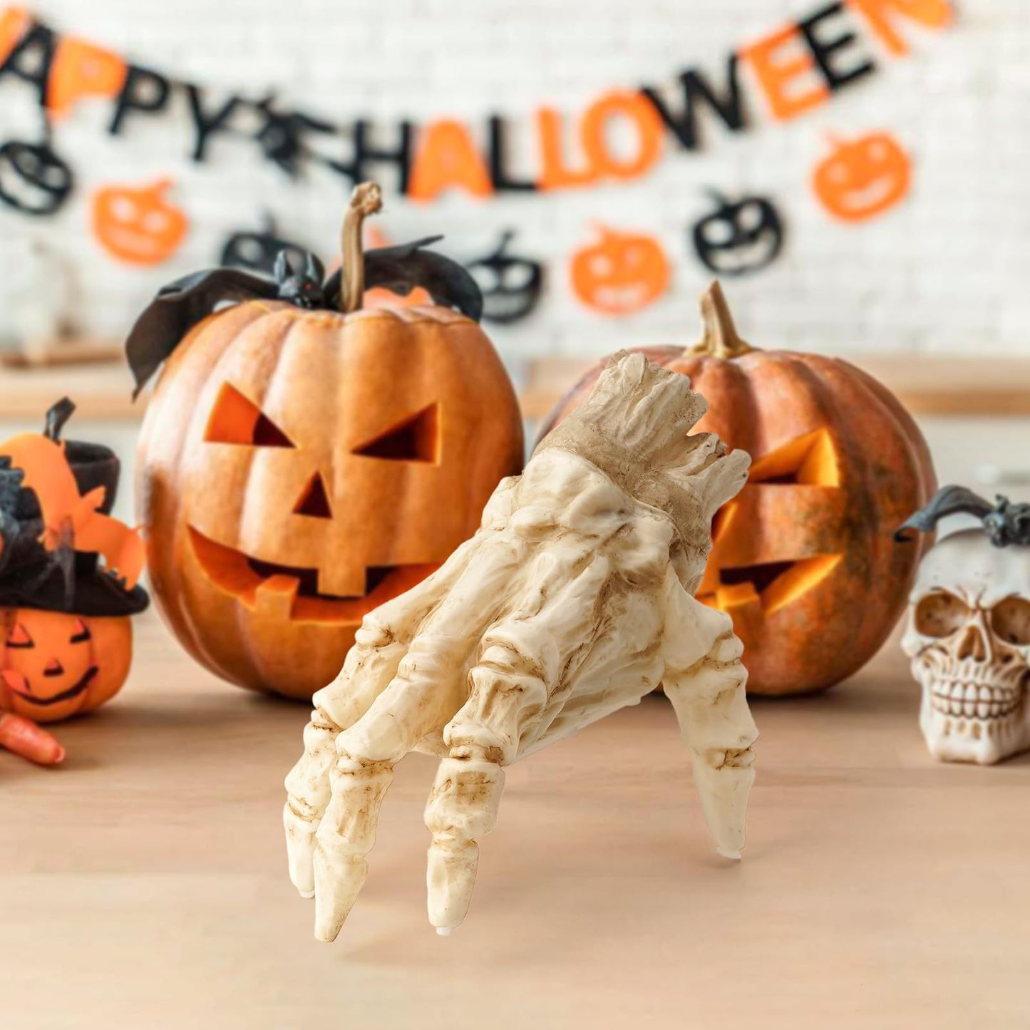 Halloween Crawling Zombie Hand Electric Animated Prop with Sound & Light